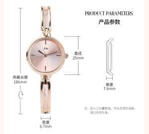 Fashionable Gift watch [pink Dial] - Image 2