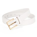 Fashionable Leather Belt [White] - Image 2