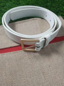 Fashionable Leather Belt [White] - Image 6