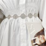 Hollow pattern waist Belt (silver) - Image 2