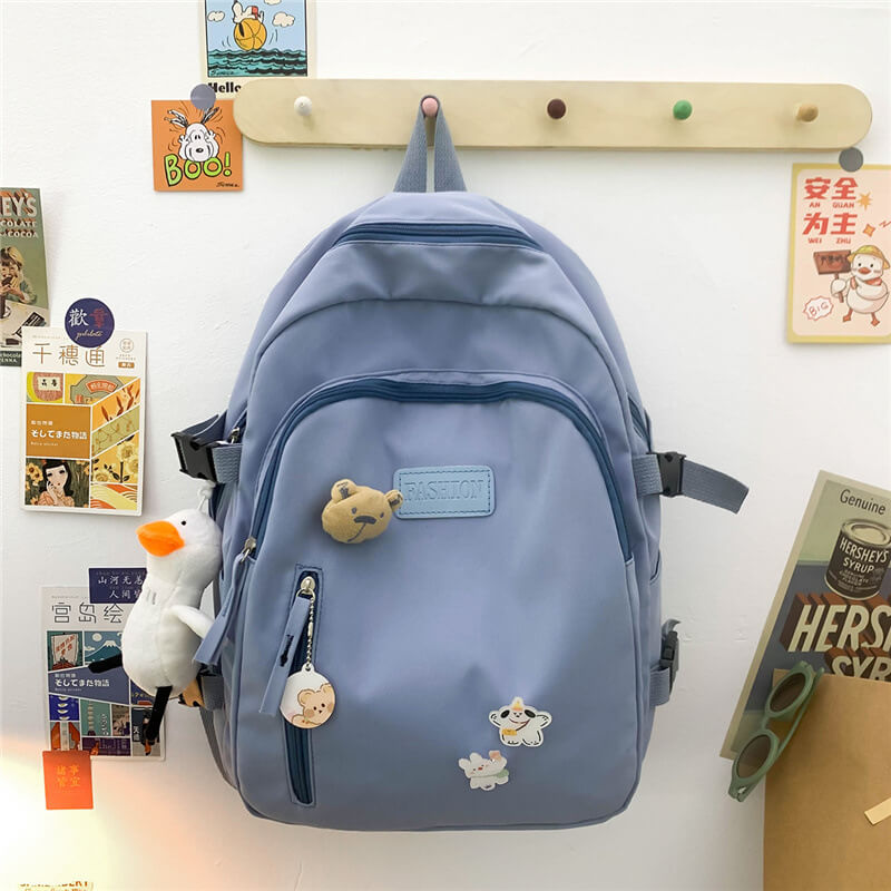 Japanese Style Backpack Blue Rajoki Earn