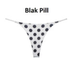 Thin strap thong Panty -Print - Image 9
