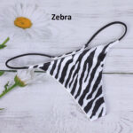 Thin strap thong Panty -Print - Image 15