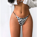Thin strap thong Panty -Print - Image 14