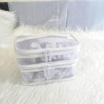 Mesh cosmetic bag (White) - Image 6