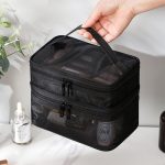 Mesh cosmetic bag (Pink) - Image 4
