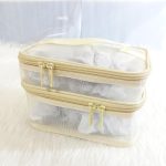 Mesh cosmetic bag (Light Yellow) - Image 5