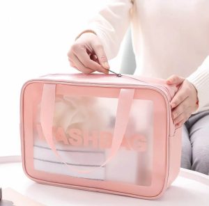 Wash cosmetic bag (Pink) - Image 4