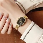 Bamboo strap china watch (Gold-Black) - Image 2