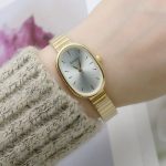 Bamboo strap china watch (Gold-White)