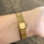 Bamboo strap china watch (Gold-White) - Image 2
