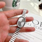 Bamboo strap china watch (Silver-White) - Image 4