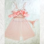 Lace backless nightdress (Pink) - Image 3