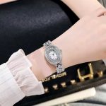 New diamond bracelet watch (Silver) - Image 2