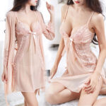 Lace Milian nightdress (Pink)