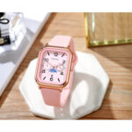 Rectangular fashion watch (Pink)