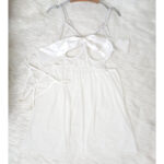Lace backless nightdress (White) - Image 5