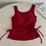 French drawstring short tops - Image 2
