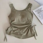 French drawstring short tops - Image 5