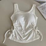 French drawstring short tops - Image 7