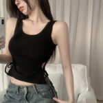 French drawstring short tops - Image 8