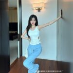 French drawstring short tops - Image 9