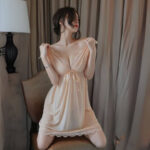Mesh bow nightdress (Skin) - Image 4