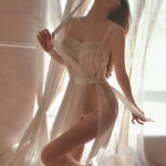 Flower Love Sea nightdress (White) - Image 4