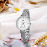 Large plate Fashionable watch (Silver) - Image 2