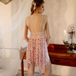 Printed lingerie nightdress [Pink] - Image 3