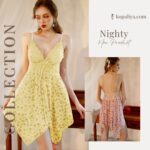 Printed lingerie nightdress [yellow] - Image 2