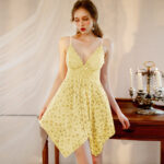 Printed lingerie nightdress [yellow]