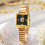 Retro Camellia watch [Gold Black] - Image 2