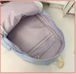 Cute forest girl backpack [Yellow Blue] - Image 10