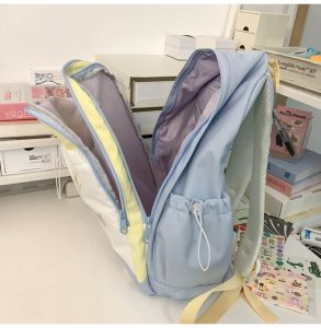 Cute forest girl backpack [Yellow Blue] - Image 9