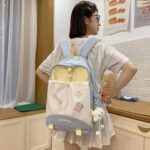 Cute forest girl backpack [Yellow Blue] - Image 3
