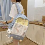 Cute forest girl backpack [Yellow Blue] - Image 2