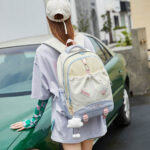 Cute forest girl backpack [Yellow Blue]