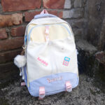 Cute forest girl backpack [Yellow Blue] - Image 5