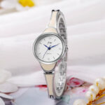 Simple casual bracelet watch [Silver]