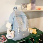 Student contrast backpack [Blue]