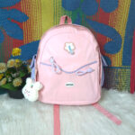 Student contrast backpack [Pink] - Image 11