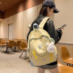 Student contrast backpack [Yellow] - Image 4