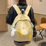 Student contrast backpack [Yellow] - Image 3