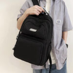 New Korean version backpack [Black] - Image 3