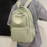 New Korean version backpack [Green] - Image 4
