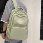 New Korean version backpack [Green] - Image 3