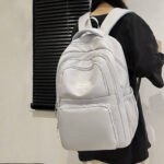 New Korean version backpack [Grey] - Image 2