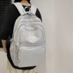 New Korean version backpack [Grey] - Image 4