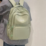 New Korean version backpack [Green] - Image 2